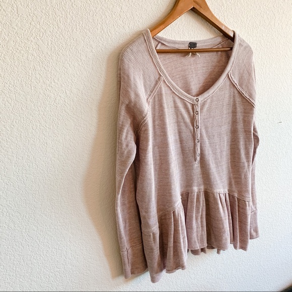 Free People Thermal Henley - Picture 3 of 8